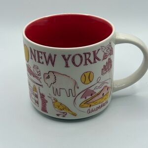 2022 Starbucks NEW YORK Been There Across The World Series Coffee Mug Red White